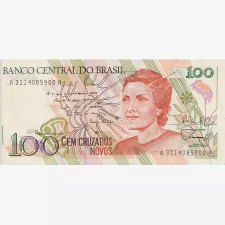 Brazilia 100 cruzados  1989.   P 220a   (L)