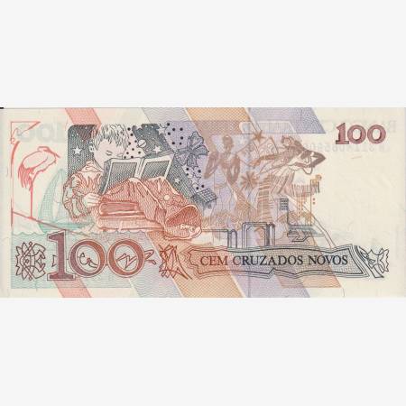 Brazilia 100 cruzados 1989. P 220a (L) Brazilia 100 cruzados 1989. P 220a (L)