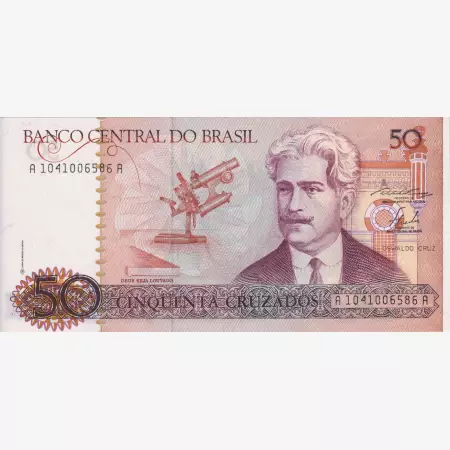 Brazilia 50 cruzados 1988-1989.   P 210a   (L)