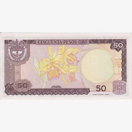 Kolumbia 50 pesos 1985. P 425a (L) Kolumbia 50 pesos 1985. P 425a (L)
