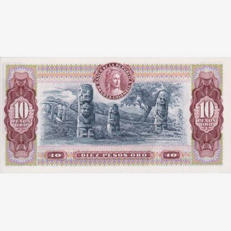 Kolumbia 10 pesos 1980. P 407 (L) Kolumbia 10 pesos 1980. P 407 (L)