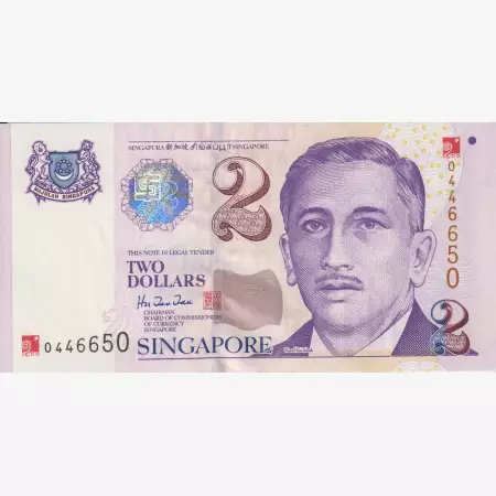 Szingapur 2 dollár Millennium 2000.   P 45   (L)