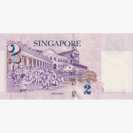 Szingapur 2 dollár Millennium 2000.   P 45   (L)
