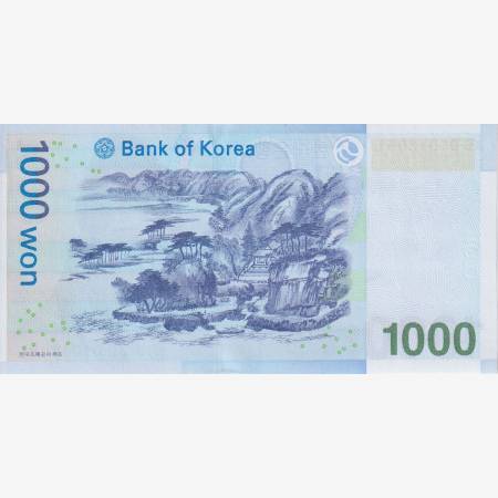 Korea 1000 won 2007.   P 54   (L)