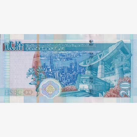 Hong Kong 20 dollar 2003. P 207 (L) Hong Kong 20 dollar 2003. P 207 (L)