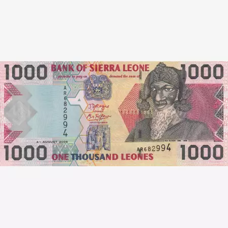 Sierra Leone 1000 leones 2008. P 30   (L)