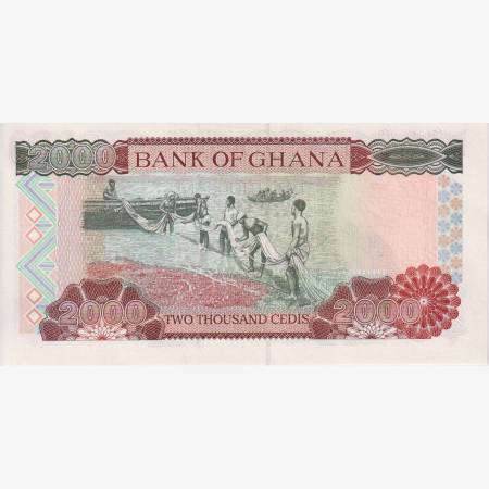 Ghana 2000 cedis 2002.   P 33g   (L)