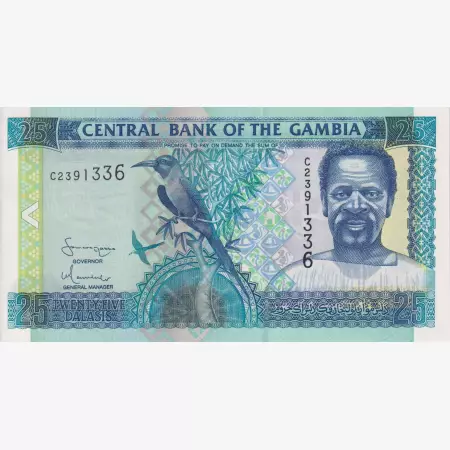 Gambia 25 dalasis 2001-2005.   P 22c   (L)