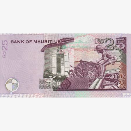 Mauritius 25 rupees 2009.   P 49d   (L)