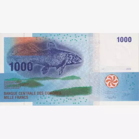 Comores-szigetek 1000 francs 2005.   P 16   (L)