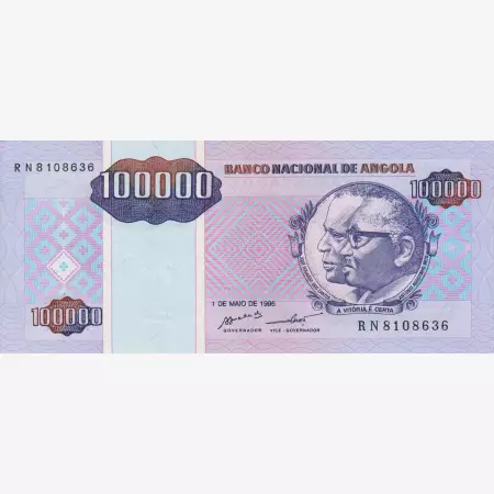 Angola 100.000 kwanzas 1995.   P 139   (L)