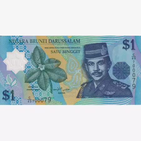 Brunei 1 dollár 2008. polimer   P 22c   (L)