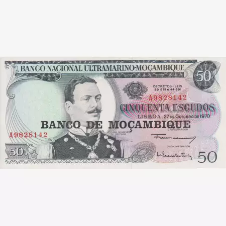 Mozambik 50 escudos 1970.   P 111   (L)