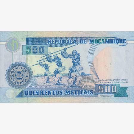 Mozambik 500 meticais 1991. P 134 (L) Mozambik 500 meticais 1991. P 134 (L)