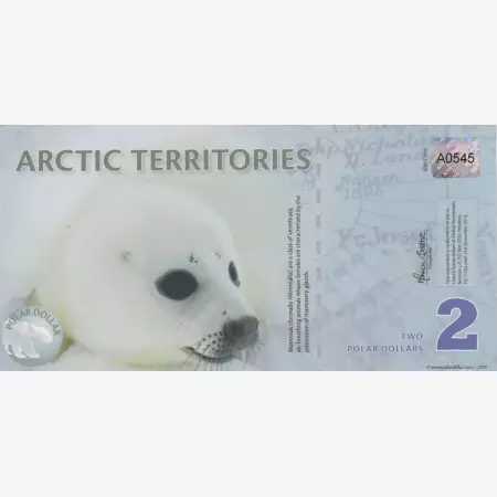 Arctic Territories 2 dollár 2010. polimer