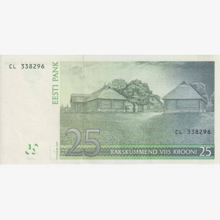 Észtország 25 krooni 2007. P 87a Észtország 25 krooni 2007. P 87a