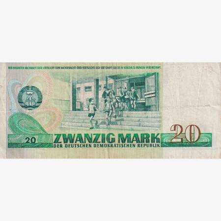 Németország NDK. 20 márka 1975. P 29 Németország NDK. 20 márka 1975. P 29