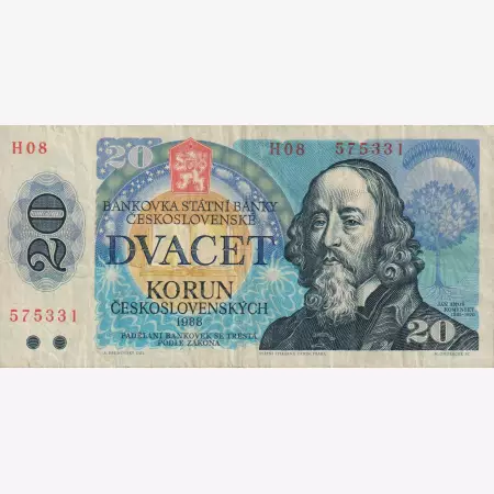 Csehszlovákia 20 korun 1988.   P 95