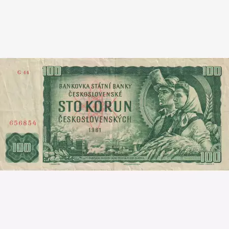 Csehszlovákia 100 korun 1961.   P 91
