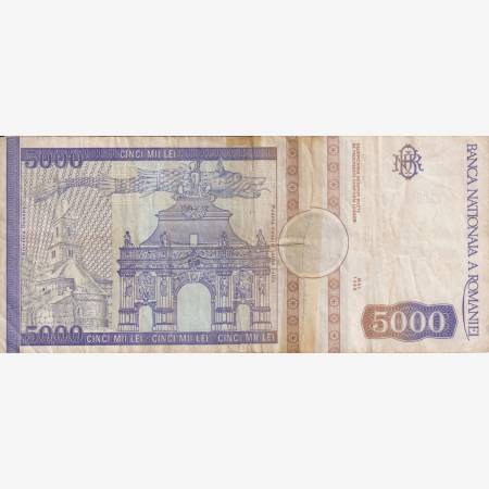 Románia 5000 lei 1993. P 104 Románia 5000 lei 1993. P 104