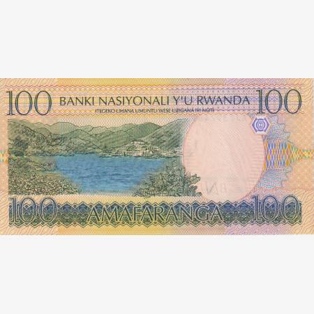 Rwanda 100 francs 2003. P 29b Rwanda 100 francs 2003. P 29b