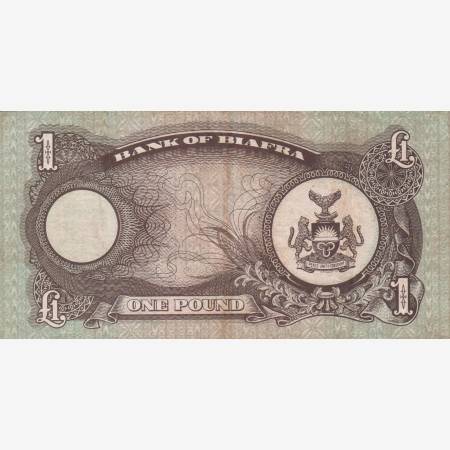 Biafra 1 pound 1968-1969. P 5 Biafra 1 pound 1968-1969. P 5