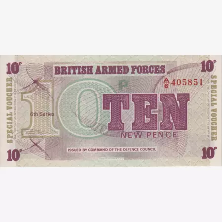 Angol katonai 10 pence 6. Seria 1972.   M 48