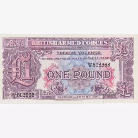 Angol katonai 1 pound  2. Seria 1948.   M 22