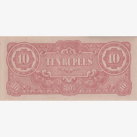 Burma Japán megszállás 10 rupees 1942-1944. P 16 Burma Japán megszállás 10 rupees 1942-1944. P 16