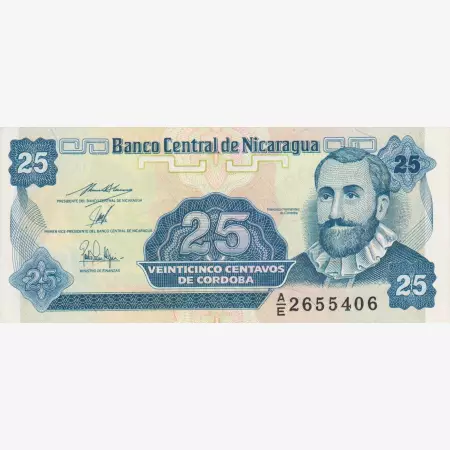 Nicaragua 25 centavo 1991.   P 170