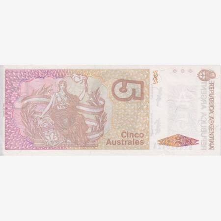 Argentina 5 australes 1987-1989 P 324 Argentina 5 australes 1987-1989 P 324