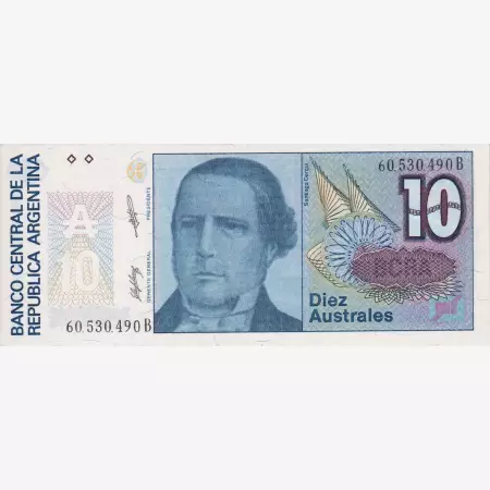 Argentina 10 australes 1987-1989  P 325