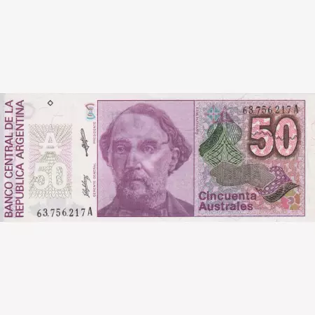 Argentina 50 australes 1987-1989  P 326