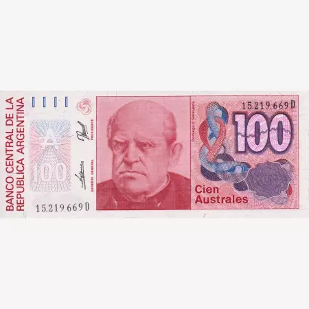 Argentina 100 australes 1987-1989  P 327