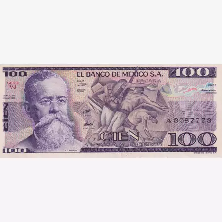 Mexikó 100 pesos 1982.   P 74c