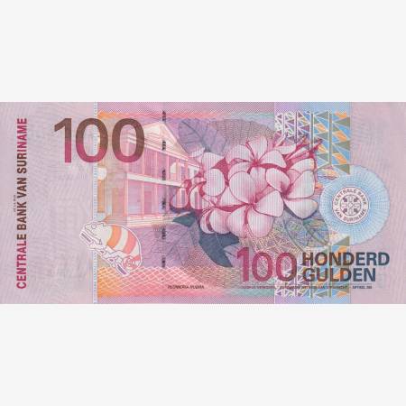 Suriname 100 gulden 2000. P 149 Suriname 100 gulden 2000. P 149