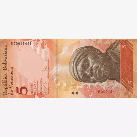 Venezuela 5 bolivares 2007. március P  89a