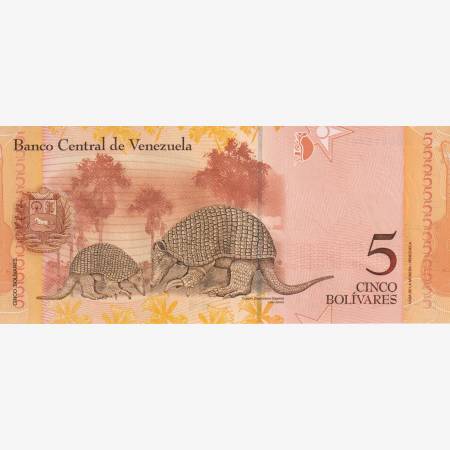 Venezuela 5 bolivares 2007. március P 89a Venezuela 5 bolivares 2007. március P 89a
