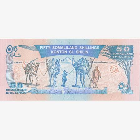 Somaliand 50 shillings 1996 P 4 Somaliand 50 shillings 1996 P 4