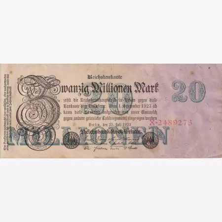 Németország 20 millió marka 1923.  P 97