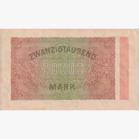 Németország 20.000 marka 1923. P 85 Wz. 47 vízjel Németország 20.000 marka 1923. P 85 Wz. 47 vízjel