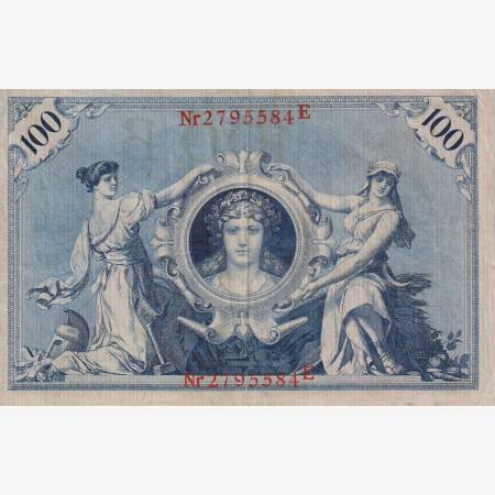 Németország 100 marka 1908. P 18 B Németország 100 marka 1908. P 18 B