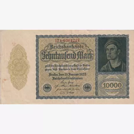 Németország 10.000 marka 1922.   P 72