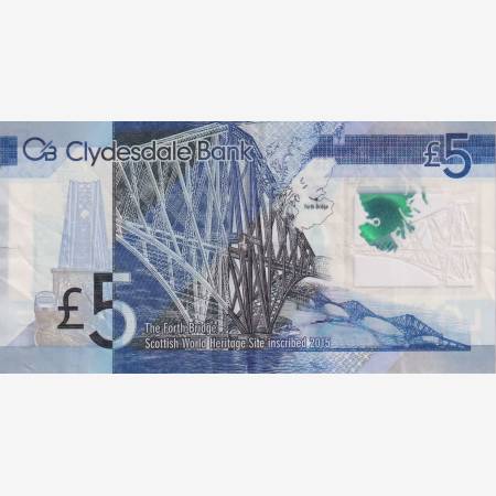 Skócia 5 font 2016. Polimer P 2290 Skócia 5 font 2016. Polimer P 2290
