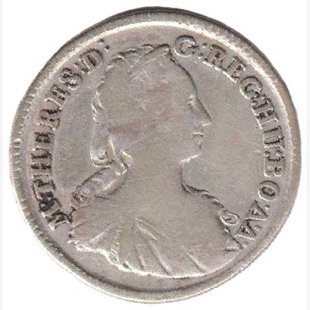 Mária Terézia XV. Krajcár 1745.KB Ezüst 563 6,4g 28mm Mária Terézia XV. Krajcár 1745.KB Ezüst 563 6,4g 28mm