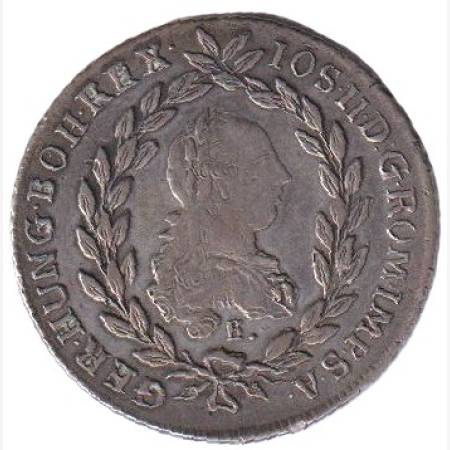 II. József 20 krajcár 1782.B Ezüst 583 6,68g 27mm II. József 20 krajcár 1782.B Ezüst 583 6,68g 27mm