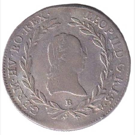 II. József 20 krajcár 1791.B Ezüst 583 6,68g 27mm II. József 20 krajcár 1791.B Ezüst 583 6,68g 27mm