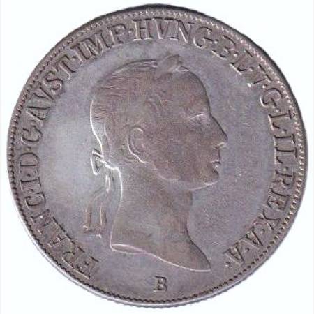 I. ferenc 20 krajcár 1835.B Ezüst 583  6,6g  26,6mm