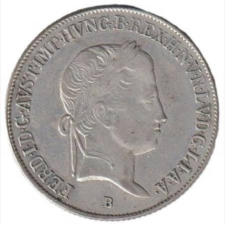 I. ferenc 20 krajcár 1837.B Ezüst 583  6,6g  26,6mm