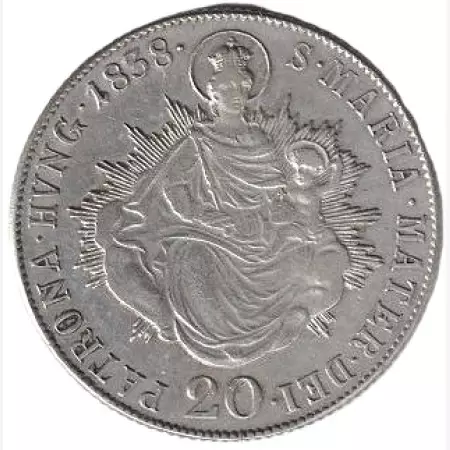 I. ferenc 20 krajcár 1838.B Ezüst 583  6,6g  26,6mm